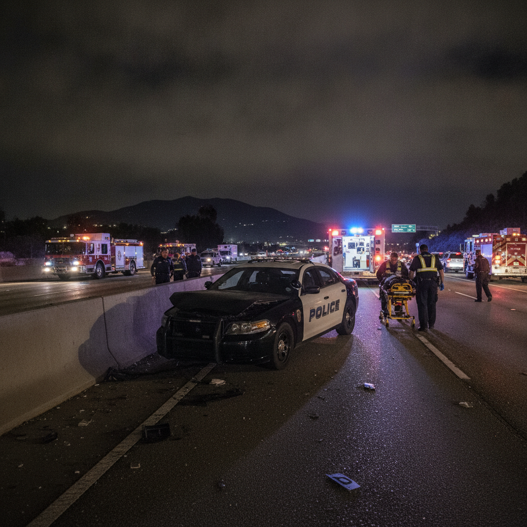 LAPD Officer Remains Hospitalized After Sylmar Hit-and-Run