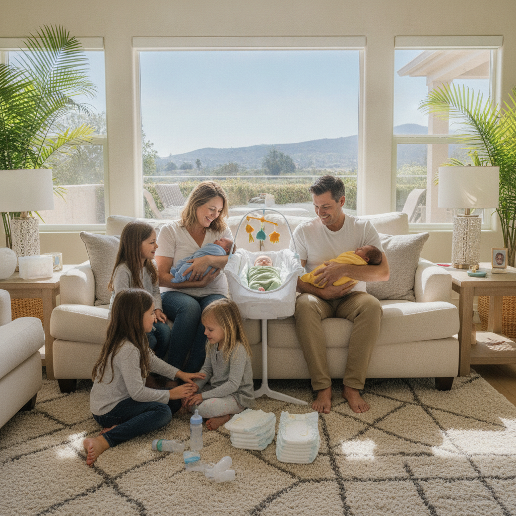 Southern California Family Grows to Seven With Rare Triplet Birth