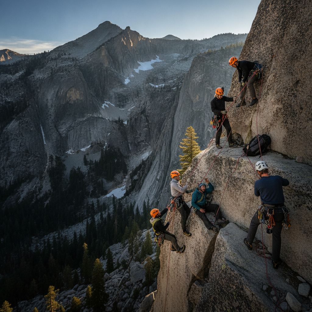 Volunteer Rescuers Free Climber Stranded on Tiny Ledge in Sierra Nevada