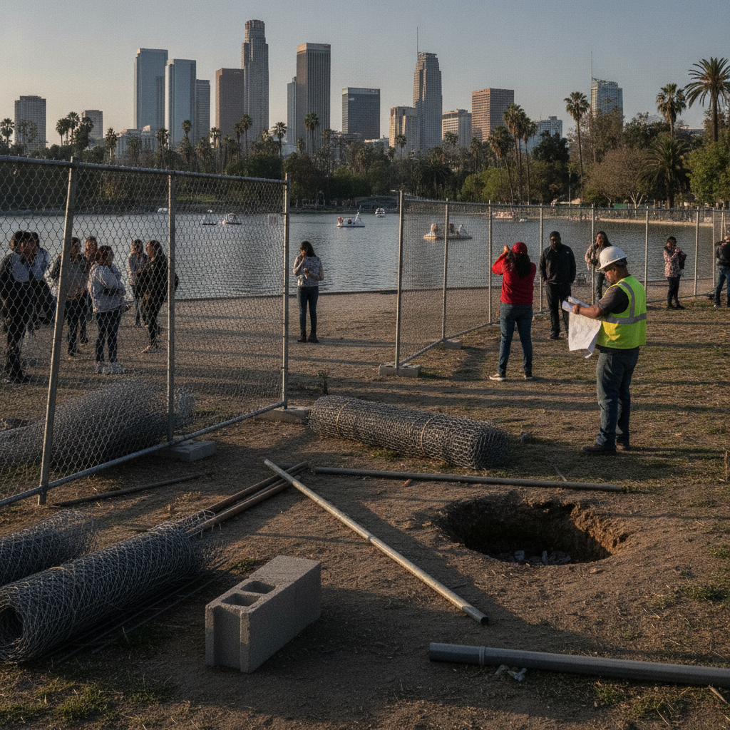 Details on MacArthur Park Perimeter Fence Remain Unresolved