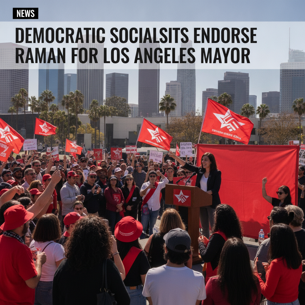 Democratic Socialists Endorse Raman for Los Angeles Mayor