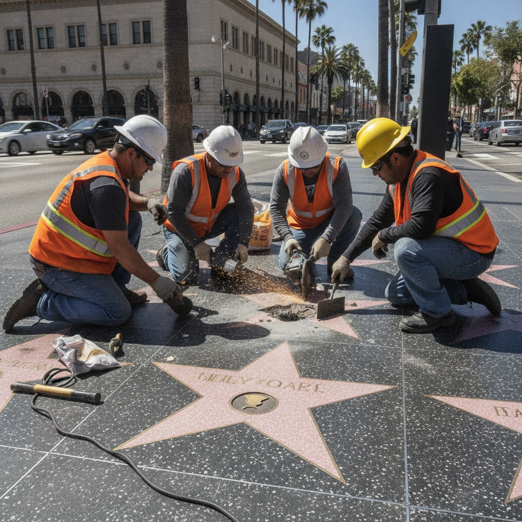 Repairs Begin on Dolly Parton's Hollywood Walk of Fame Star After Vandalism