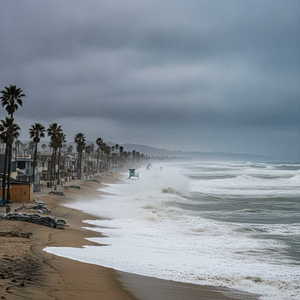 Southern California Coastal Areas Brace for Hurricane Marie Effects