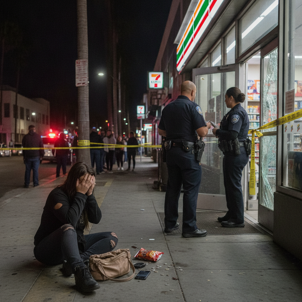 Woman Assaulted and Robbed Inside Hollywood 7-Eleven
